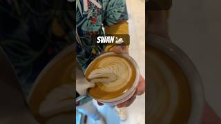 Basic latte art Part 93 swanlatteart latteeart basiclatteart shorts [upl. by Dodson]