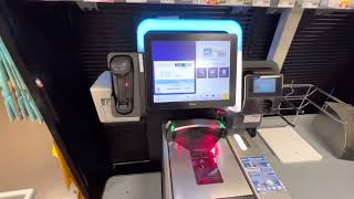 Toshiba Self Checkout with large bagging area at Kroger Custer Rd amp Parker Road in Plano TX [upl. by Rubinstein]