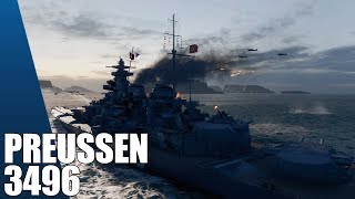 World of Warships  Preussen 3496 [upl. by Kelleher]