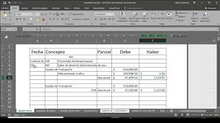 Depreciación Contable y Fiscal en cuentas de orden [upl. by Mireielle]