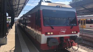 FRDE Trafic ferroviaireBahnverkehr AB RHB RorschachHeidenBahn S25  Transports Publics Suisses [upl. by Assennej]