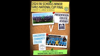 FAI Schools Minor Girls National Cup Final Under 15 Large Schools [upl. by Kenimod]