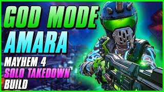 GOD MODE AMARA  Borderlands 3 Mayhem 4 Siren Build  Solo Maliwan Takedown Easy [upl. by Aceber70]