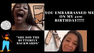 Kim Fields Embarrassed Sister Alexis Fields On Her 21rst Birthday Alexis Says Kim Is Her Hero [upl. by Pandolfi827]