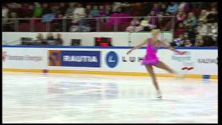 Suomen Beata Papp neljäs taitoluistelun Finlandia Trophyssa 2011 [upl. by Ilahtan596]