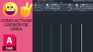 Como ver el GROSOR DE LINEAS en AUTOCAD [upl. by Canning]