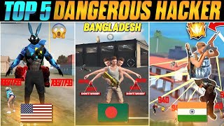 Top 5 Dangerous Hacker in free fire 😮 [upl. by Neumark]