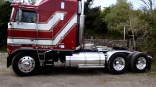 kenworth k100 in Ireland8v92 detroit diesel [upl. by Enobe620]