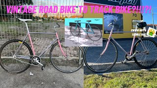 80s Road Bike to Track Bike im just servicing it [upl. by Takken]