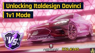 Asphalt 9  Unlocking Italdesign Davinci  1v1 Mode  RTG 345 [upl. by Anirrok]