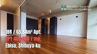 1min walk to Ebisu Sta Huge 1BR Designers Apt with Urban City View [upl. by Alleusnoc]