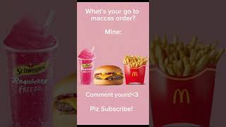 Comment your go to maccas meal I 🥤🍔🍟 I Subscribe [upl. by Lonier]