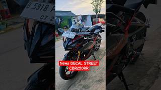 NEWS DECAL STREET CBR250RRcbr250rr reydecalmodified decalstickers hondacbr250rr [upl. by Atinra167]