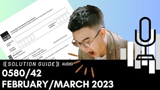 058042 FebruaryMarch 2023 Marking Scheme MS Audio Voiceover [upl. by Camroc]