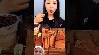 mukbang cake eatingshow eating sabina 1m [upl. by Eerpud]