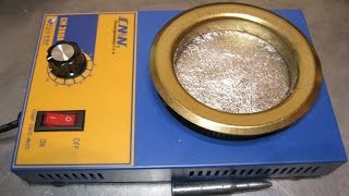 ПЛАВИЛЬНЯ CM380A  CM380A Stainless Steel Solder Furnace Melting Soldering Pot [upl. by Yrrek808]