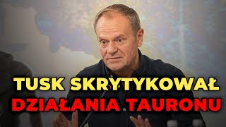 quotSzokująca informacjaquot Tusk zareagował na nieplanowany zrzut wody ze zbiornika Tauronu [upl. by Olnee]