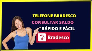 CONSULTAR SALDO BRADESCO PELO TELEFONE [upl. by Whipple570]