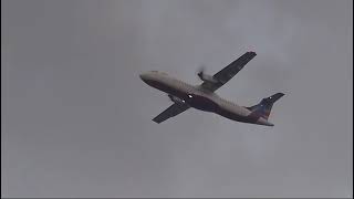 Novoair ATR 72600 takeoff from Dhaka  Tahaan Mohammad [upl. by Jaret]