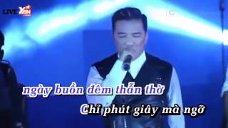 Yêu Em Cả Trong Giấc Mơ Remix Karaoke Đàm Vĩnh Hưng [upl. by Glynda]