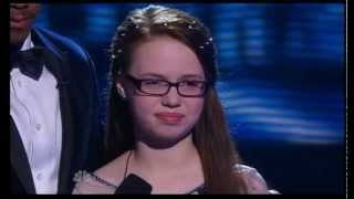 Americas Got Talent Semi Final 2014 12 yo Mara Justine singing Break Away [upl. by Anema681]