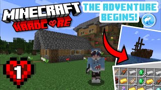 The Adventure Begins 😱  Minecraft Hardcore Survival ❤️ 1 [upl. by Kotta]