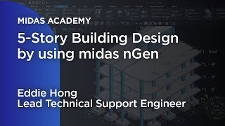 5 Story Building Design by using midas nGen  Building Design  Structure Design [upl. by Ume]