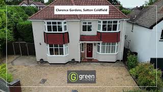 Clarence Gardens Sutton Coldfield B74 4AP Property for sale Estate Agent Virtual Tour Drone [upl. by Azila]