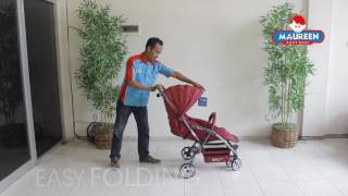 Cara melipat dan membuka stroller Babyelle S938 Smart [upl. by Yetac]