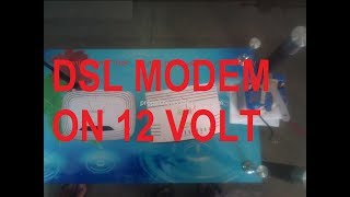 DSL Modem AND Wifi router on Motorcycle Battery 12 Volts [upl. by Oeram]