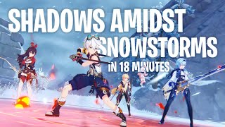 Genshin Impact Shadows Amidst Snowstorms Full Story All Cutscenes Full Movie [upl. by Enaasiali]