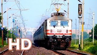 BHOPAL SHATABDI EXPRESS AT 120 Kmhr powered by WAP5 ELECTRIC LOCOMOTIVE [upl. by Klapp]