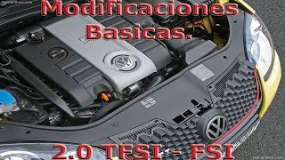 Modificaciones Basicas en Motor 20 TFSI FSI quotCon imagenesquot [upl. by Annaehs51]