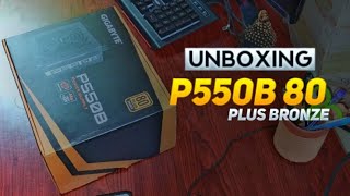 UNBOXING  GIGABYTE P550B 80 PLUS BRONZE POWER SUPPLY  DiGi TroNics [upl. by Esorrebma]