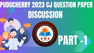 PUDUCHERRY Civil Judge Exam 2023 QUESTION PAPERDiscussion Part1 [upl. by Rawna]