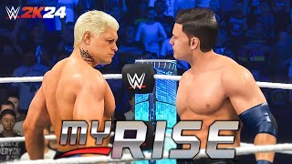 WWE 2K24 MyRISE First Look [upl. by Anayt66]