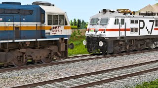 Engine Failed of Rajdhani Express Train and Rescued by WDP – 4D [upl. by Sly]