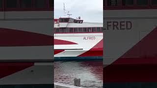 Pentland ferries “Alfred” At Ayr harbour [upl. by Yelrebmyk]