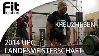 KREUZHEBEN VERSUCHE  2325 Kg unter 75 Kg Körpergewicht  UPC Landesmeisterschaft 2014 [upl. by Eshelman]