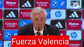 Reaccion de Carlo Ancelotti Real Madrid 40 Osasuna goles [upl. by Lundin812]