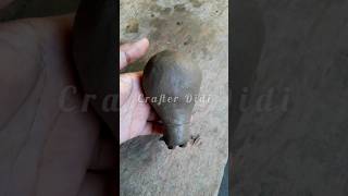 Using clay to make LED bulb 😱 art clay pottery shorts viral minivlog [upl. by Dilly579]