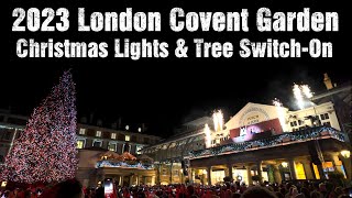 London Covent Garden Christmas Lights London Christmas Markets 2023 🎄 Fortnums Shop Display amp Burl [upl. by Geminius]