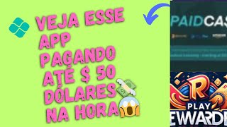 quotCom o aplicativo Paid Cash você recebe pagamentos instantâneos de até 50 diretamente na horaquot [upl. by Eiramanin557]