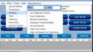 Lactoscan W – multiple calibrations [upl. by Winthrop189]