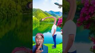 Look friends who makes my throat long and how I drink water  VFX animation  funny vfx magic [upl. by Senn]