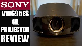 SONY VW695ES 4K PROJECTOR Review VW570ES Home Theater Upgrade [upl. by Jorie898]