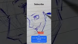 how to draw gojo step by step😁🙂🤑🤑😃😃😄😄😀😀🙃🙃🙃 [upl. by Sorgalim]