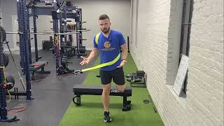 Decrease Low Back Pain for Golf  Strapped Back Sling RFE Split Squat [upl. by Anirav873]