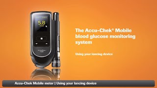 AccuChek Mobile Using your lancing device [upl. by Bernstein91]