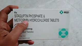 Sitagliptin Phosphate amp Metformin Hydrochloride Tablets Uses In Hindi  Janumet 50500 Tablet [upl. by Tennos]